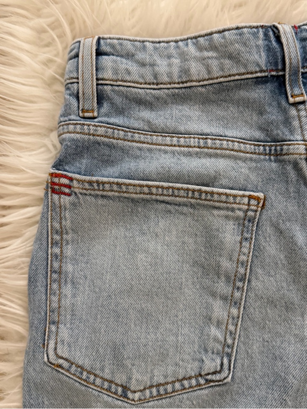 BDG Light Wash High-Rise Rolled Hem Denim Shorts - Picture 8 of 8